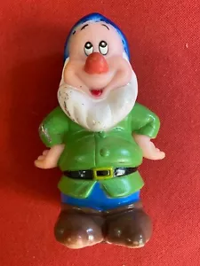 NANO BIANCANEVE PUPAZZO DI GOMMA Disney Altezza 14 cm Anni '70 NO Ledra Plastic - Foto 1 di 3