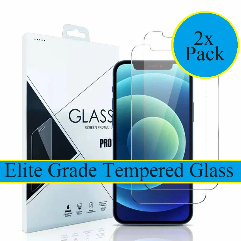 Gorilla Tempered Glass Screen Protector for iPhone 15 14 13 12 11 X XR 8+ Cover - Image 1 of 4