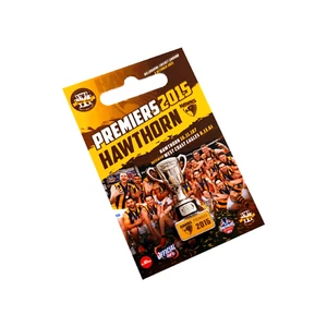 333509 HAWTHORN HAWKS 2015 AFL PREMIERS TROPHY LAPEL PIN - Bild 1 von 1