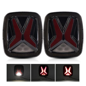 Nuevas luces traseras LED de humo señal de giro inverso freno para Jeep Wrangler TJ YJ CJ - Imagen 1 de 12