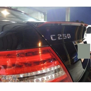 Black + RED Fit For Mercedes Benz C250 W204 A TYPE REAR TRUNK SPOILER 08-13 - Picture 1 of 6