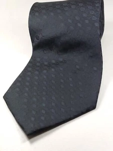 Corbata negra para hombre KING TALLA 64" extra larga hecha a mano 100 % seda NUEVA - Imagen 1 de 4