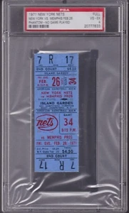 1971 New York NETS ABA FULL Phantom TICKET PSA 4 VG/EX vs Memphis PROS RARE 1/1 - Picture 1 of 1