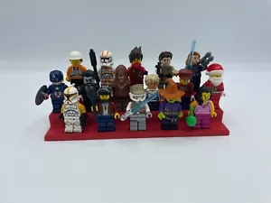 Aufsteller Vitrine Display für 16 Lego® Minifiguren Sammelserien in rot - Bild 1 von 10