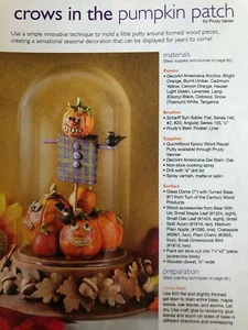 Paintworks Magazine Halloween Excerpt: Crows in the Pumpkin Patch  Prudy Vanier - Picture 1 of 4