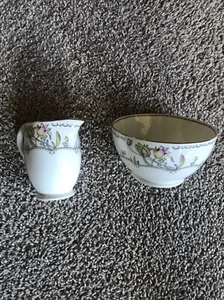 STANDARD Fine Bone China Creamer 4" And Sugar Bowl Made in England As Pictured - Picture 1 of 7