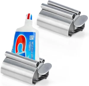 Spremi Dentifricio 2 Pezzi Strizza Tubetti Rolling Inossidabile Strizza Tubetto - Foto 1 di 12