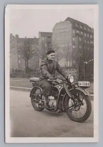 BMW R 4 ? Motorrad Kennzeichen IA Berlin - Altes Foto 1930er - Bild 1 von 2