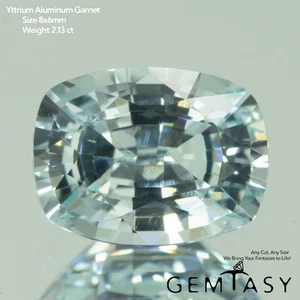 Geschliffener Stein - Paraiba YAG Czochralski (gezogen) Lab Grow, Kissen 8x6mm 2,13-2,5ct - Bild 1 von 4