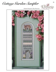Cottage Garden Sampler Cross Stitch Chart By The Victoria Sampler - Picture 1 of 1