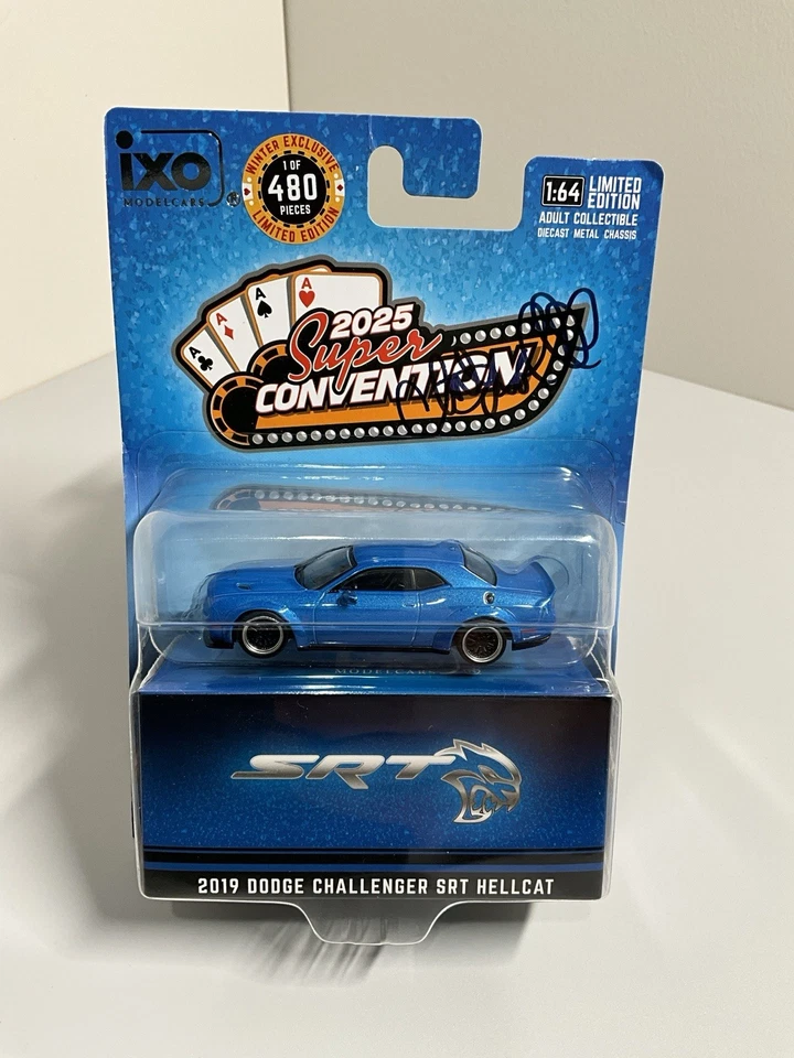 Dodge Challenger SRT Hellcat IXO 2019 exclusivo diecast Supercon escala 1/64 25’ Foto 1 de 4