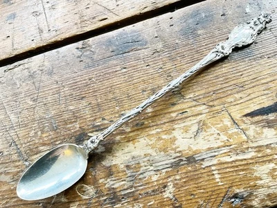 Colher de chá gelada antiga de prata esterlina 1902 Whiting Lily 8-3/4” de comprimento - Imagem 1 de 4