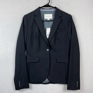Banana Republic Wollmischung Blazer Damen 6 Schwarz Karriere Stretch Profi - Bild 1 von 11