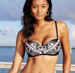 COCO RAVE Women’s Standard Bikini Top-SZ XS-S 30/32 D Soft Cups - Picture 1 of 11