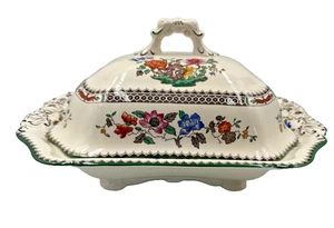 Spode Tureen Chinese Rose Vintage Vegetable Server Made In England - Picture 1 of 16