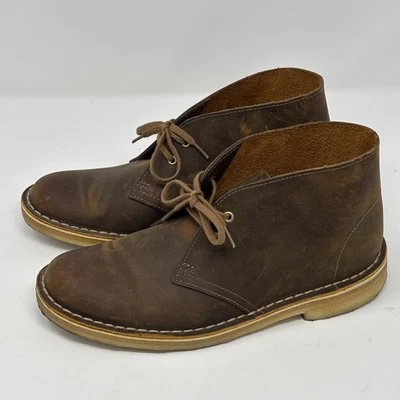 Clarks Originals Desert Boot Womens Chukka Brown Leather US 9 Crepe Retro Boho - Image 1 of 4