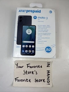 Motorola Moto G 5G 6.6" Phone 2024 AT&T Prepaid 128GB Sage Green New Sealed! - Picture 1 of 4