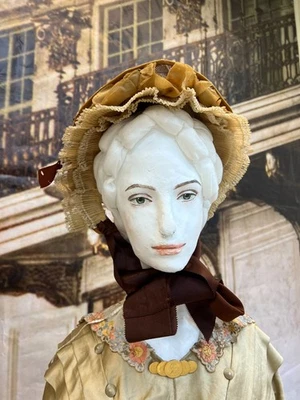 A rare antique hat. Europe, 1850-1870. - Image 1 of 4