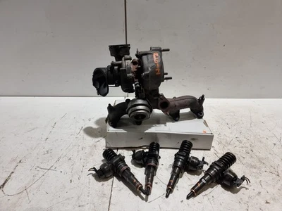 4 x Audi A4 B6 injetores de combustível diesel e turbocompressor com coletor de escape 2002 fabricante de equipamento original - Imagem 1 de 4