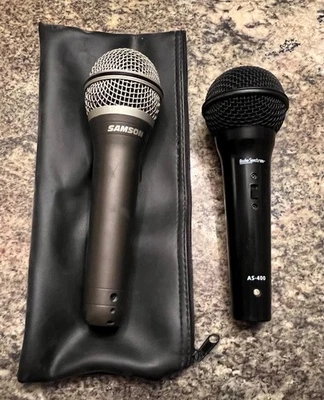 Samson Q7 Vocal Super Cardioid Microphone & Audio Spectrum AS-400 Mic - One Lot - Image 1 of 4