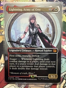 Lightning, Army of One Borderless 0320 Final Fantasy Regular English - Picture 1 of 2