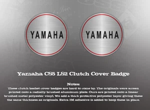 YAMAHA LS2 CS5 CRANKCASE COVER BADGES DECALS - Picture 1 of 1