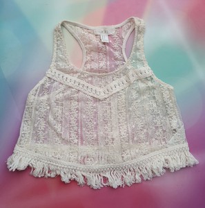 forever 21 lace tank top