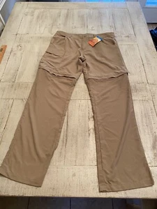 Boys Columbia Omni-Shade Convertible Pants/Shorts Beige 100% Nylon Sz XL (18/20) - Picture 1 of 7