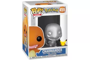 Funko Pop! Games #455 Charmander Silver Metallic 25th Anniversary Sticker - Picture 1 of 2