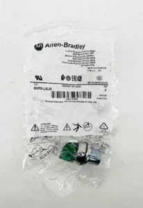 New Allen Bradley 800FM-LSL33 Selector Switch 3 Position Illuminated Green Ser A - Picture 1 of 5