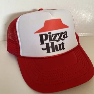 Vintage Pizza Hut Hut Pizza Trucker Mütze verstellbar Sommer rot Cap Partyhut - Bild 1 von 3