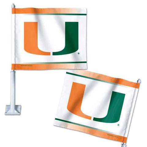 Miami Hurricanes Car Flag Cover