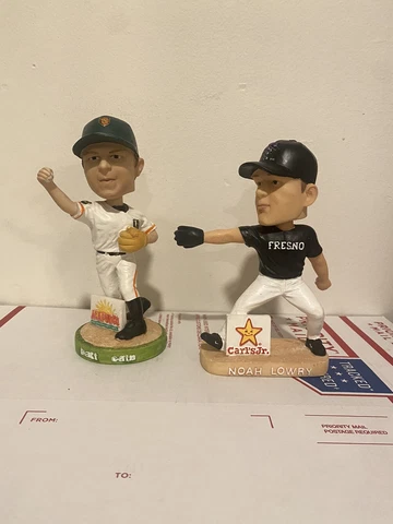 San Francisco SF Giants Matt Cain & Noah Lowry Bobblehead Lot. Fresno Grizzlies Cover