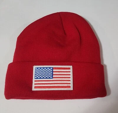 Gorro rojo bandera americana Thinsulate 3M Foto 1 de 4