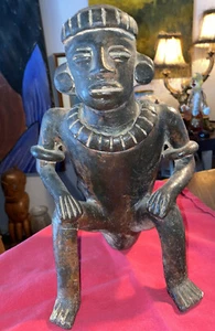 FIGUR GEFÄSS BLACKWARE CHIMU PERU SÜDAMERIKA - Bild 1 von 9