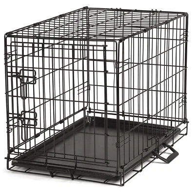 Select Secure Pet Cage for Extra Small Dogs, Black, Removable Floor Tray - Image 1 of 3