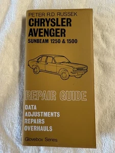 Chrysler Avenger 1250 1500 Repair Guide Glovebox Series Peter R.D Russek - Bild 1 von 5