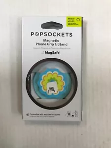 PopSockets Magnetic Phone Grip with MagSafe- Blue.flower - Picture 1 of 2