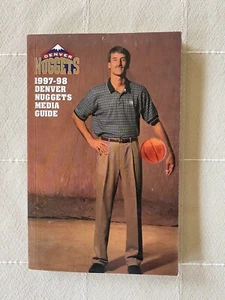 1997-98 Denver Nuggets NBA Basketball Media Guide - sehr guter Zustand! - Bild 1 von 2