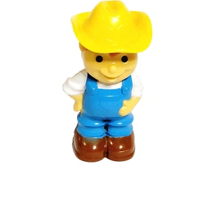 Boley Man Boy Farmer Yellow Hat My First Farm Tractor Replacement Figure - Picture 1 of 11