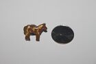 lapel pin - Horse - Brown with Gold Patches