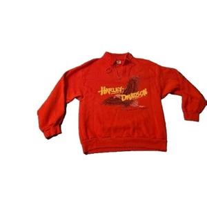 Vintage 1986 Harley Davidson Pullover Sweater SINGLE STITCH VANS GLOVERSVILLE NY - Picture 1 of 13