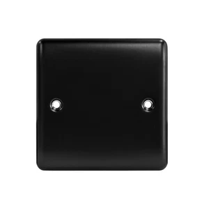 Caradok 1G Blank Plate Matt Black - Picture 1 of 1