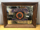 RARE National Premium Pale Dry Beer Mirror Sign Beerco Mfg Co Chicago IL USA