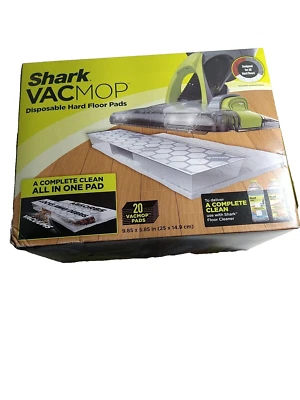 Shark VACMOP Refill Disposable Hard Floor Vacuum and Mop Pad 20 Count White NIB - Image 1 of 4