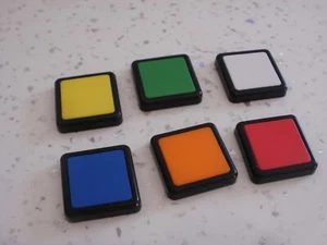 Rubiks Race Board Game Spare Parts x 6 Tiles Only Replacement Spares - Picture 1 of 1