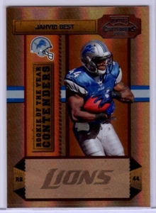 2010 Playoff Contenders ROY Contenders Black #3 Jahvid Best ~ 28/50 ~ Lions! - Foto 1 di 2