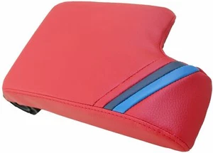 Fits 92-99 BMW E36 Red w/M Style Stripes Vinyl Center Console Lid Cover - Bild 1 von 2