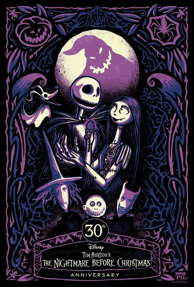 Tim Burton's The Nightmare Before Christmas movie poster (c) : 11 x 17 inches