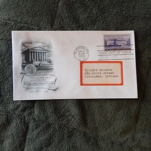 Estate Find FDC NATIONAL CAPITAL SESQUICENTENNIAL SUPREME COURT, 1950 - Picture 1 of 4